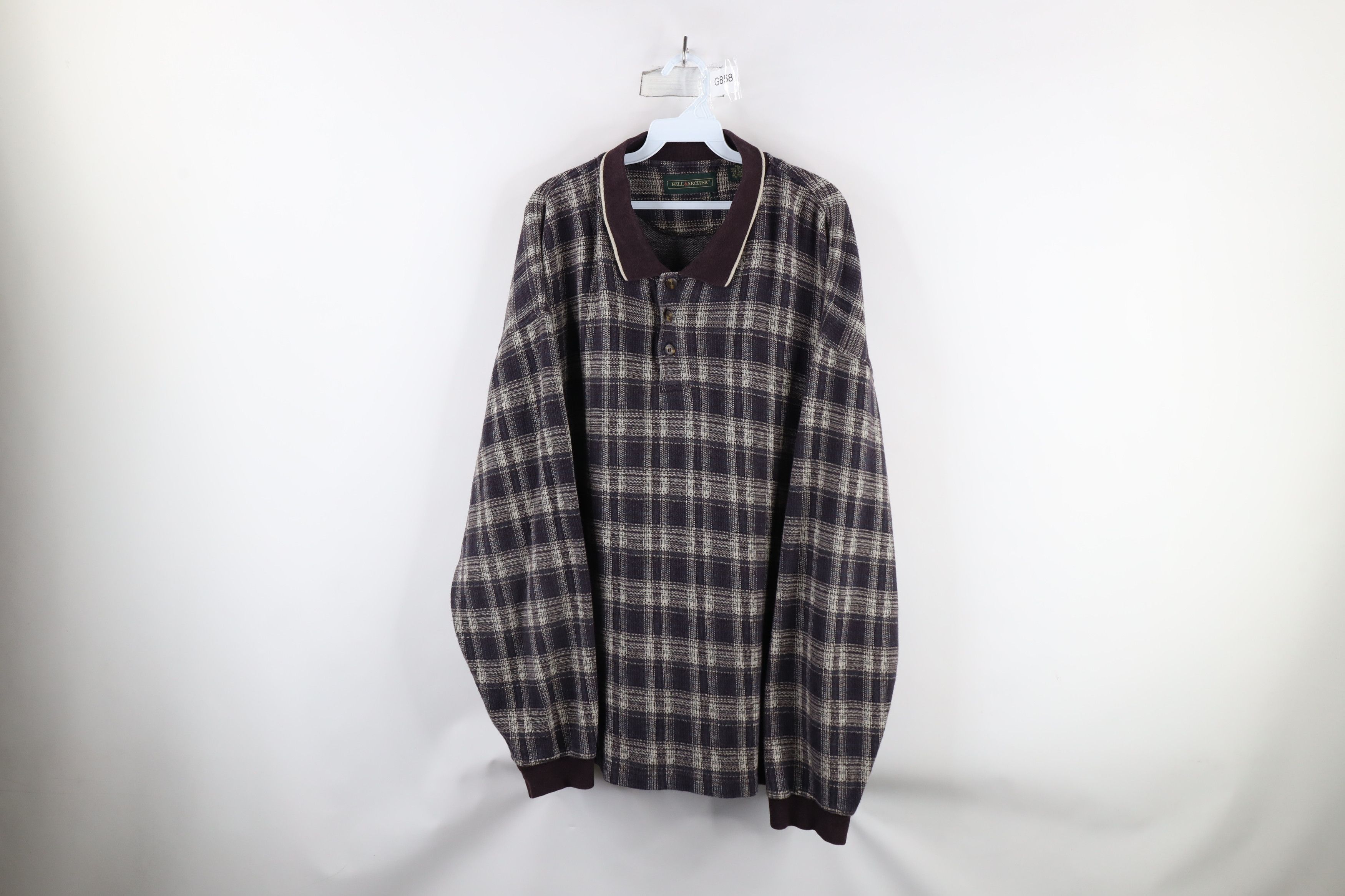 Vintage Vintage 90s Streetwear Heavyweight Long Sleeve Rugby Polo Size US XXL / EU 58 / 5 - 1 Thumbnail