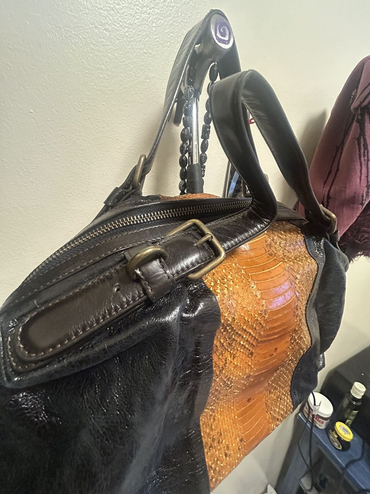 Dries Van Noten Snake skin leather bag Size ONE SIZE - 7 Thumbnail
