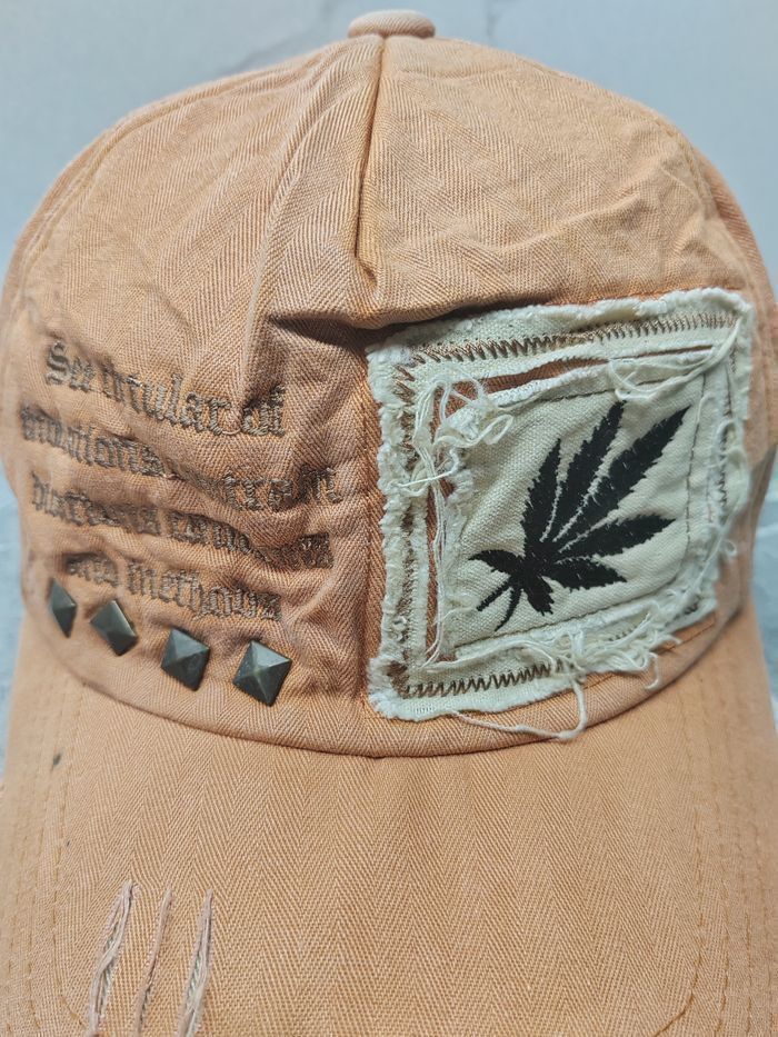 Vintage Vintage Marijuana Logo Distressed Style Cap Hat Size ONE SIZE - 4 Thumbnail