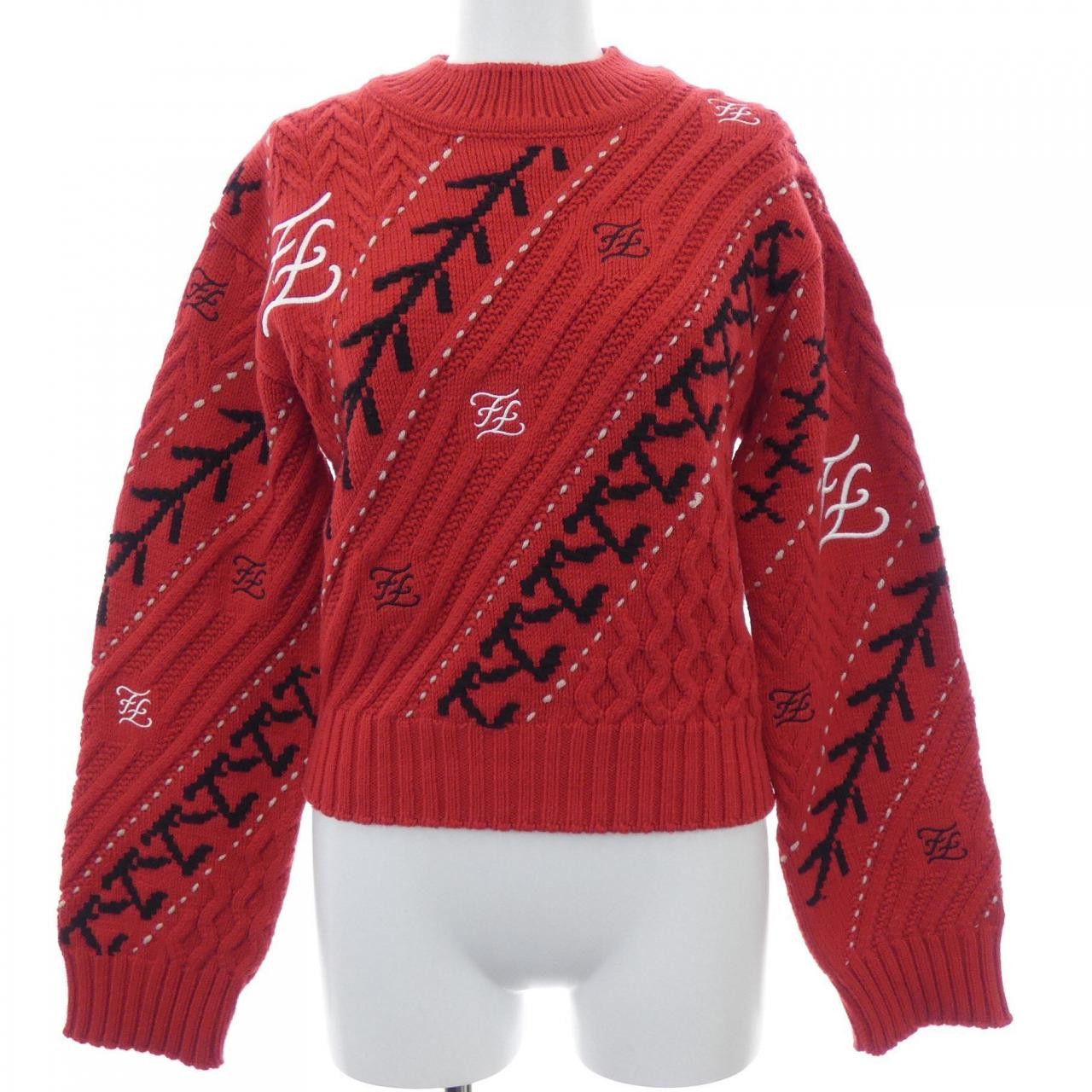 Fendi Fendi Fendi Cashmere Blend Knit Textile Tops FZY927 AAER DUTY FREE for USA Size ONE SIZE - 1 Thumbnail