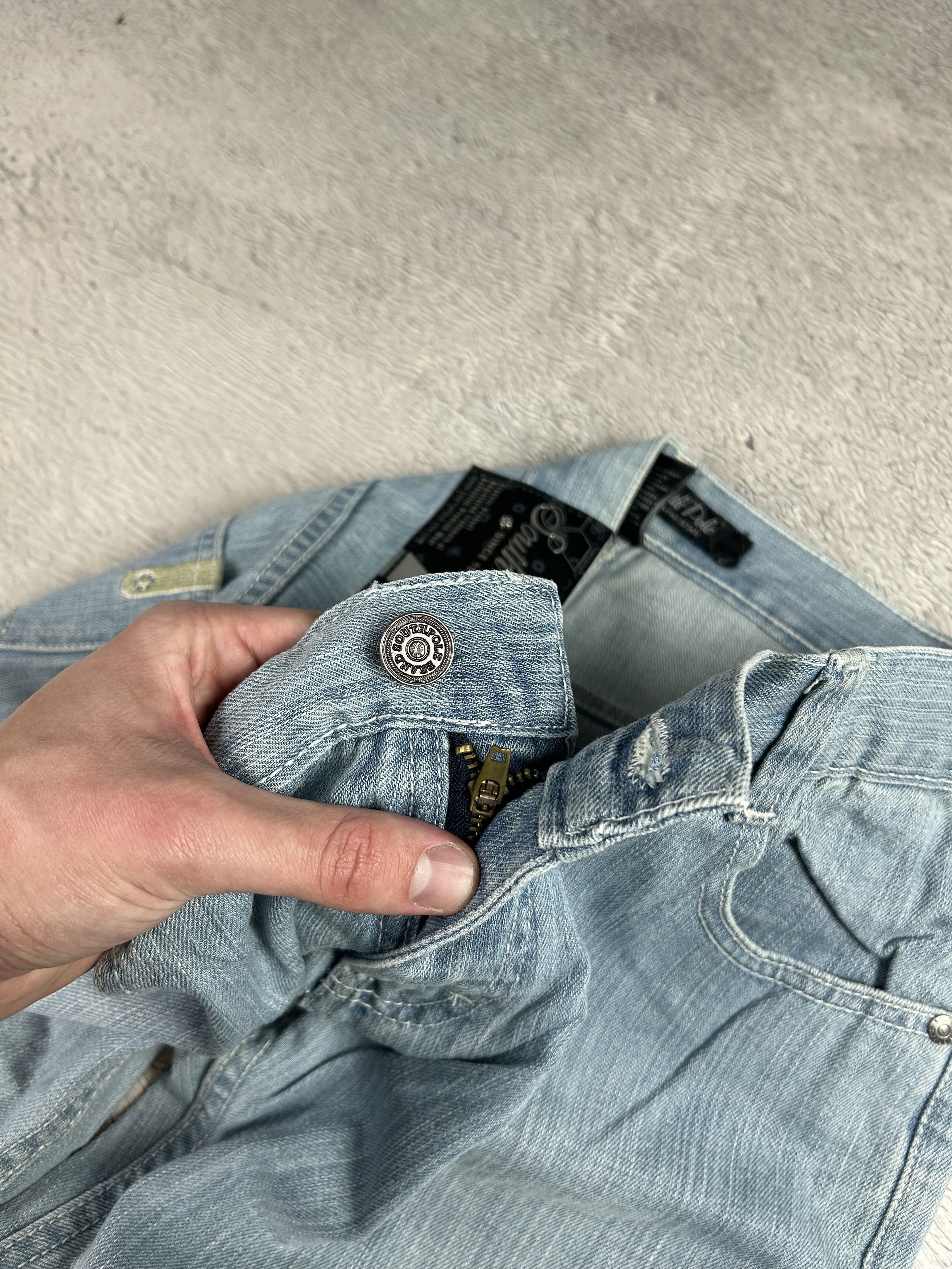 JNCO × Southpole Southpole Vintage Jeans Baggy Skate Logo Blue Denim Wide Leg Size US 30 / EU 46 - 6 Thumbnail