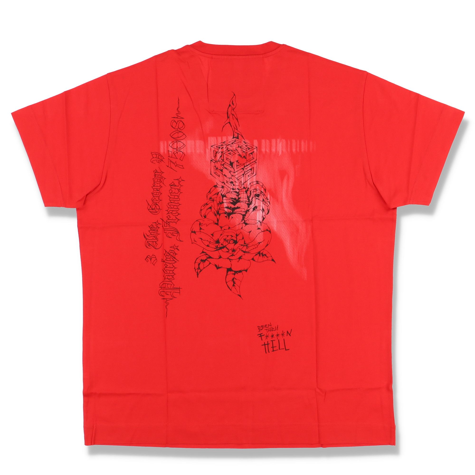 Givenchy Red Scorpion Dagger 4G Logo Oversized T-Shirt Size US S / EU 44-46 / 1 - 7 Thumbnail