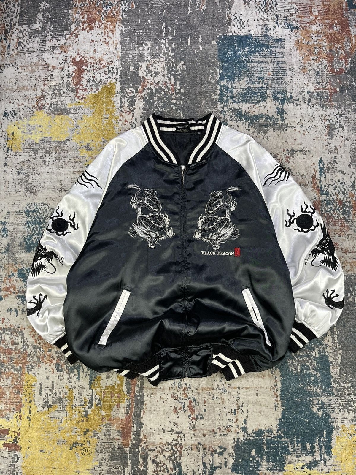 Dogtown Vtg Dogtown Black Dragon Sukajan Souvenir Jacket Size US L / EU 52-54 / 3 - 2 Thumbnail