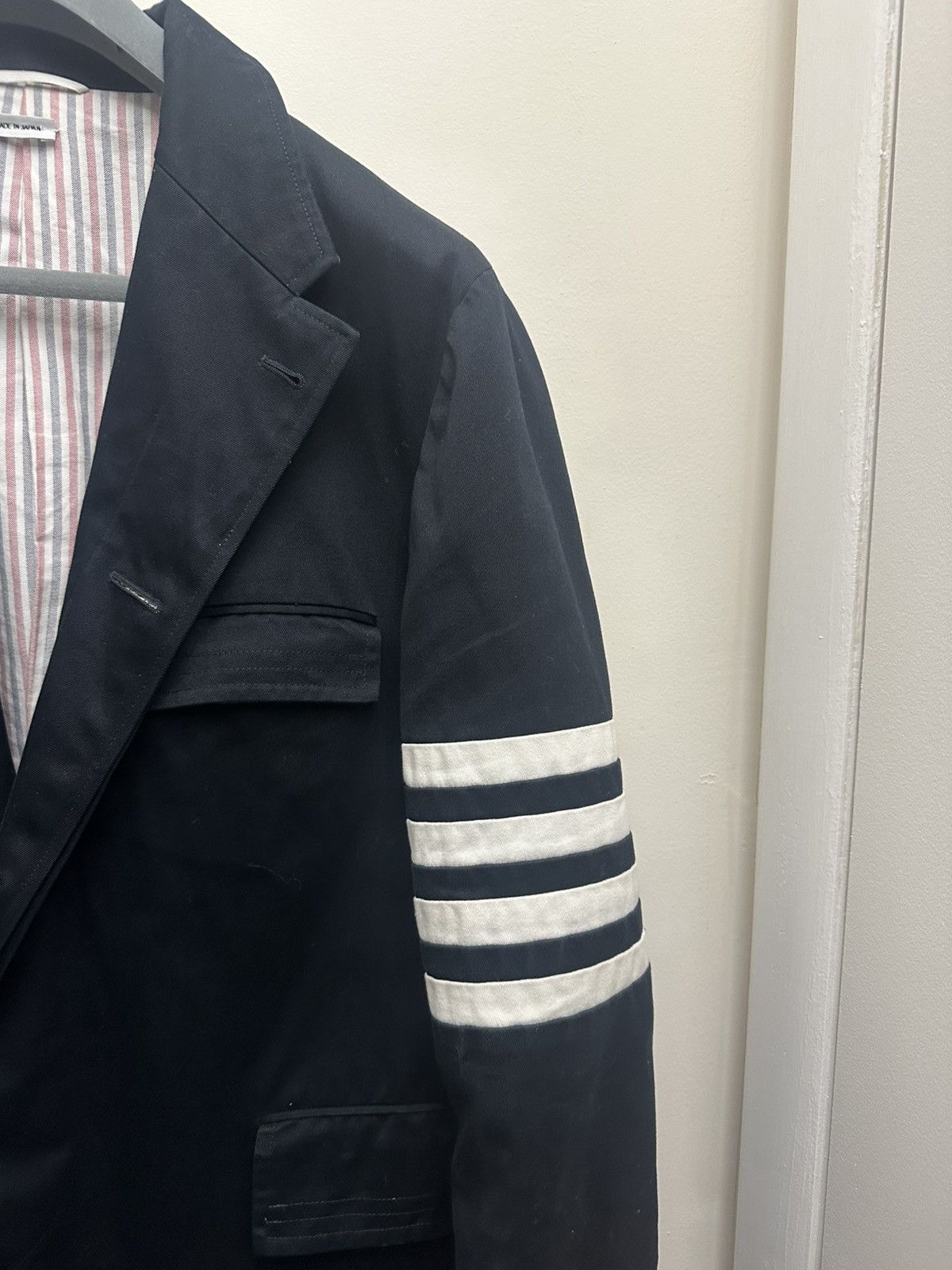 Thom Browne Thom Browne navy chesterfield jacket sz 3 Size US L / EU 52-54 / 3 - 3 Thumbnail