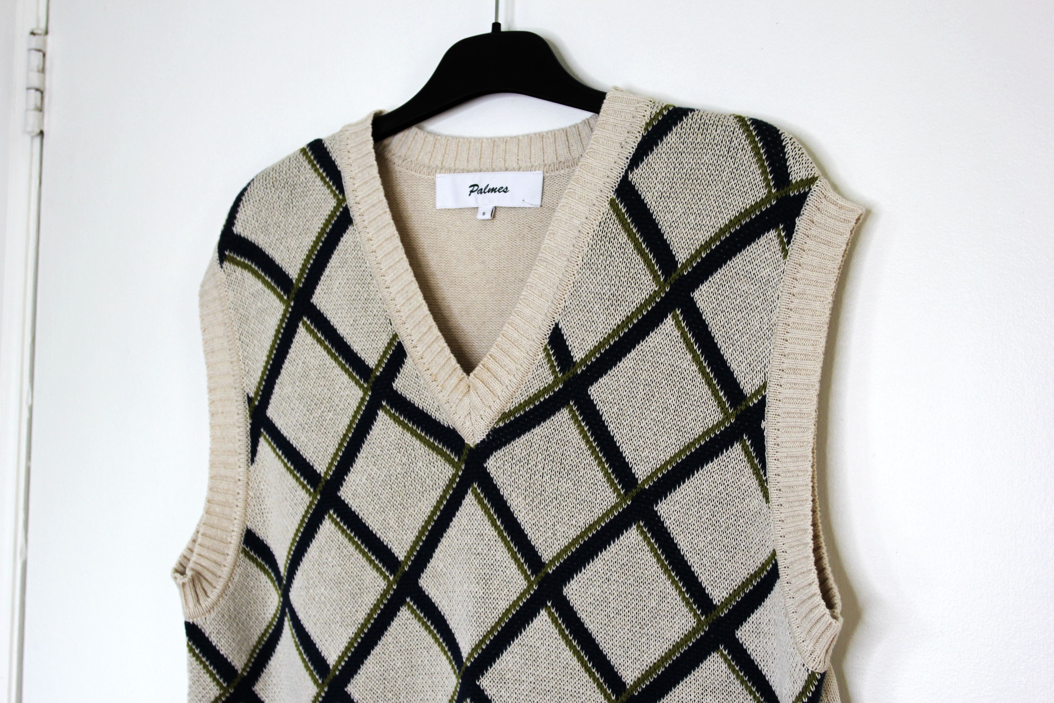 Palmes BNWT SS25 PALMES ARGYLE KNITTED VEST S Size US S / EU 44-46 / 1 - 4 Thumbnail