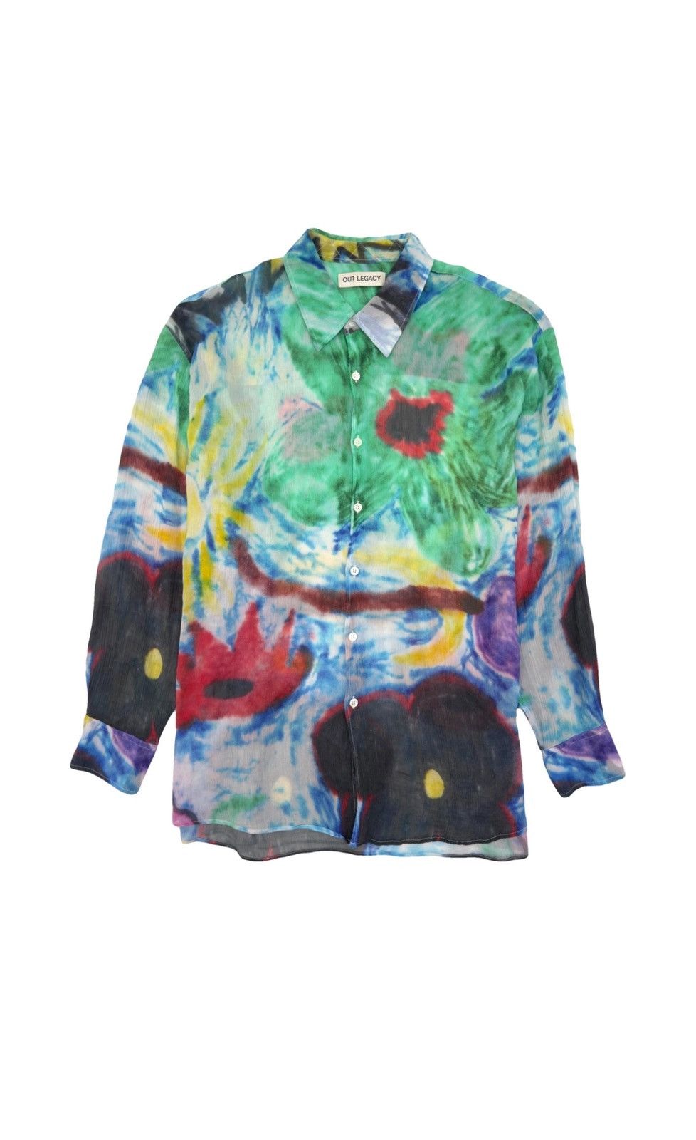 Our Legacy ABOVE SHIRT — Chalk Flower Print Size US L / EU 52-54 / 3 - 1 Thumbnail
