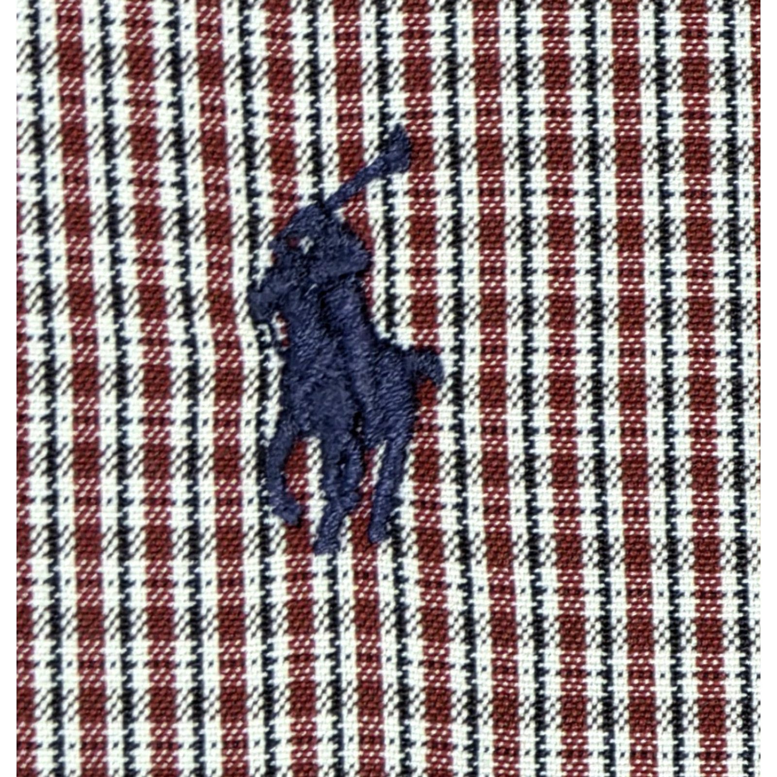 Polo Ralph Lauren VTG Polo Ralph Lauren Button-Up Long Sleeve Plaid Oxford Men 17.5-32/33 Red 100% Cotton OCBD Classic Preppy 90s Mens Size US XXL / EU 58 / 5 - 7 Thumbnail