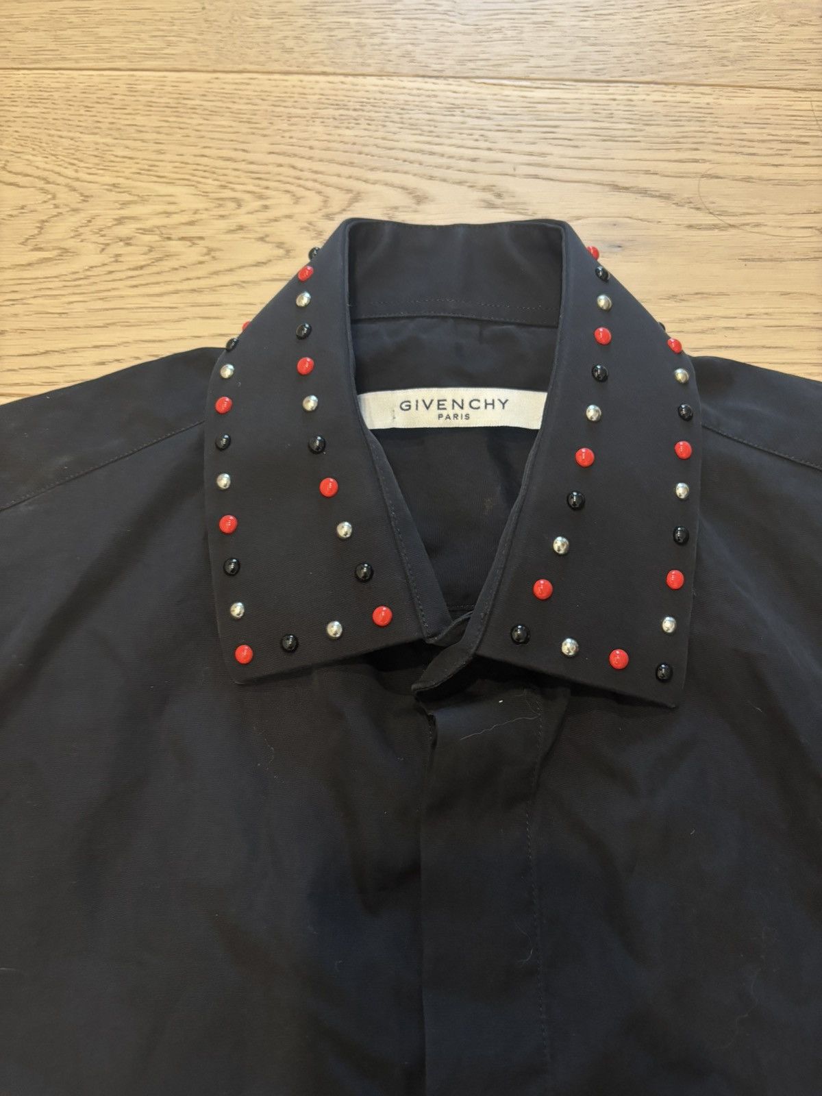 Givenchy Givenchy Studded Collar Long Sleeve Shirt Size 38 Mens Size US M / EU 48-50 / 2 - 3 Thumbnail