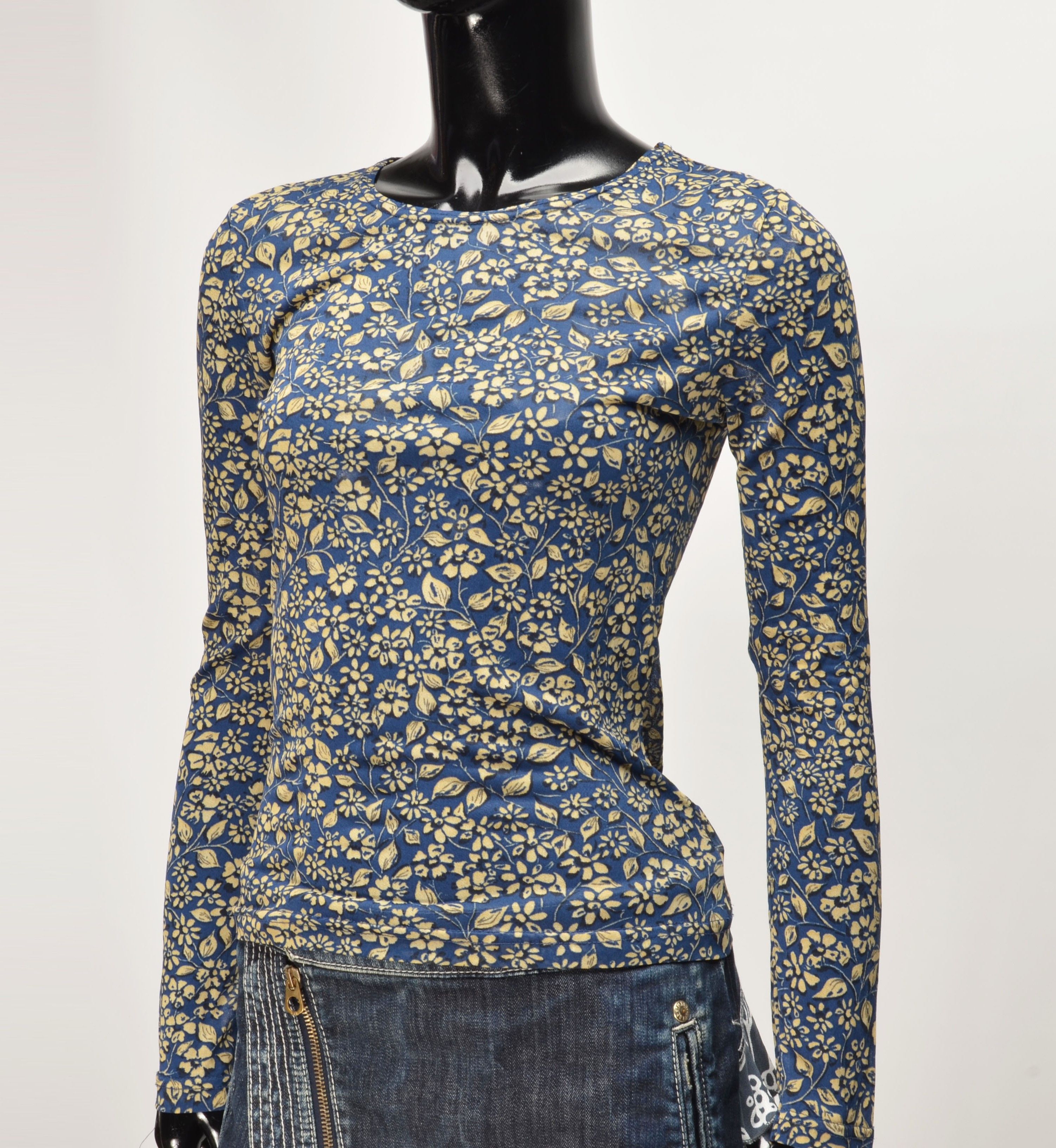 Other Vintage Kookai Y2K Mesh Floral Cottage Long Sleeve Top Size S / US 4 / IT 40 - 2 Thumbnail