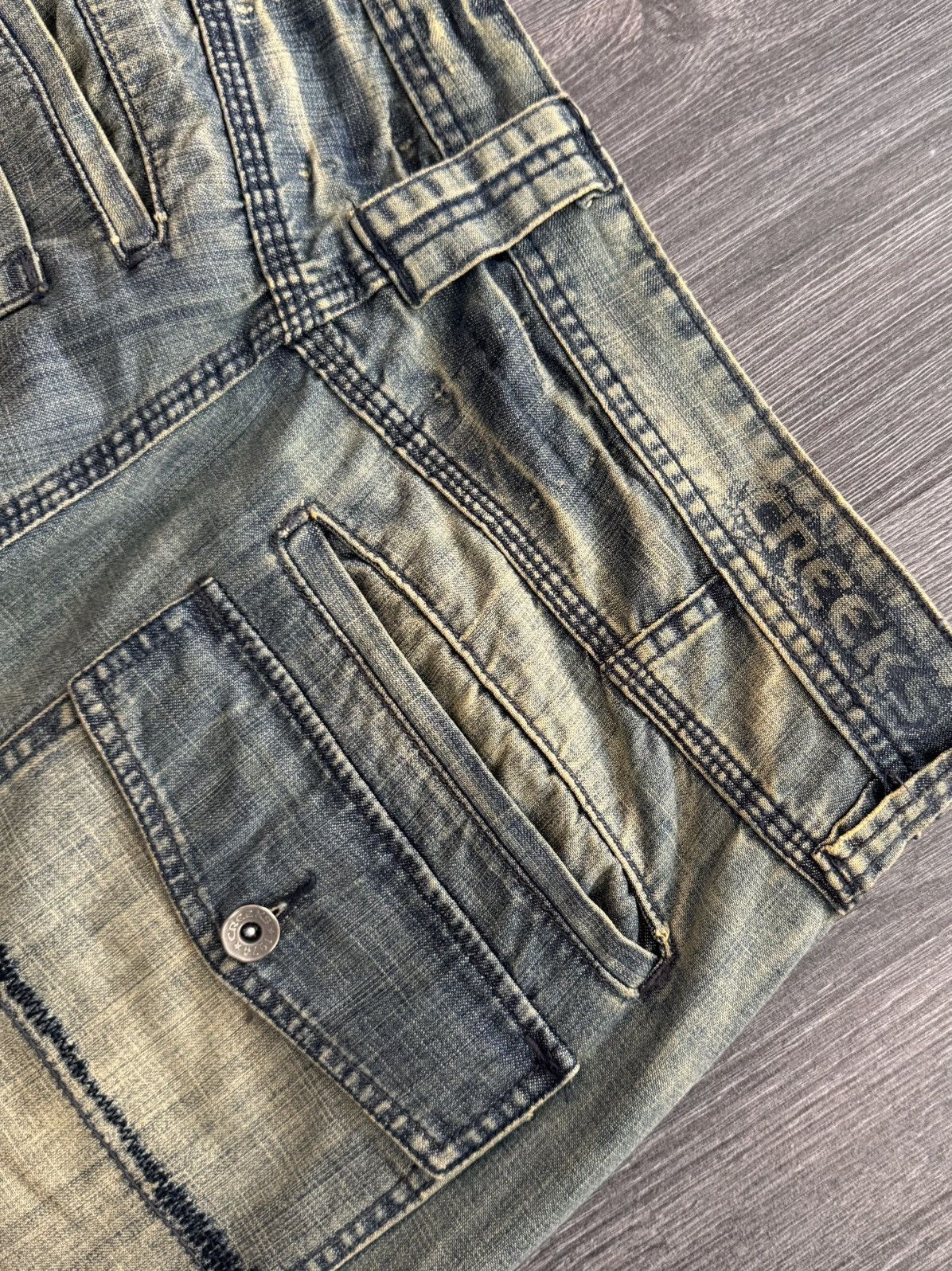 Japanese Brand Y2K Vintage Washed Retro Colour Jeans made in Spain Size US 36 / EU 52 - 11 Thumbnail