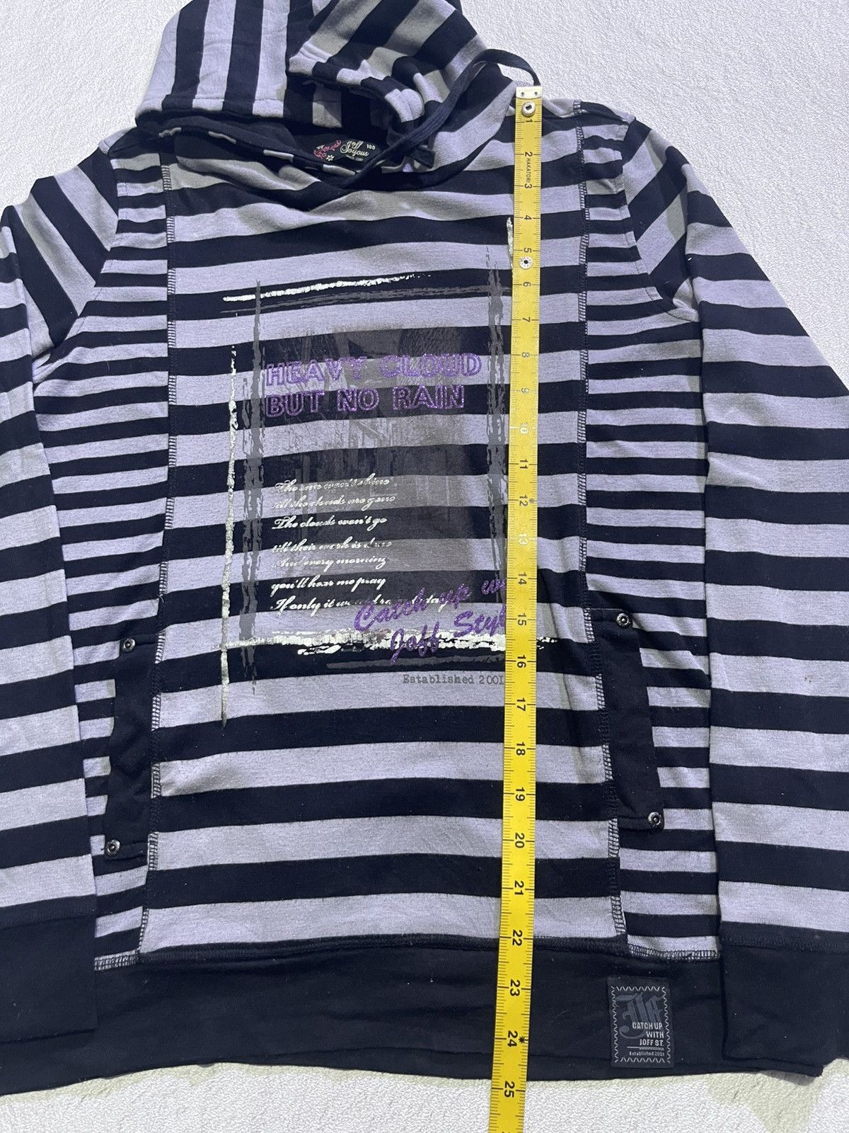 Hysteric Glamour JOYOUS Y2K HOODIE WITH STRIPED PATTERN Size US M / EU 48-50 / 2 - 11 Thumbnail
