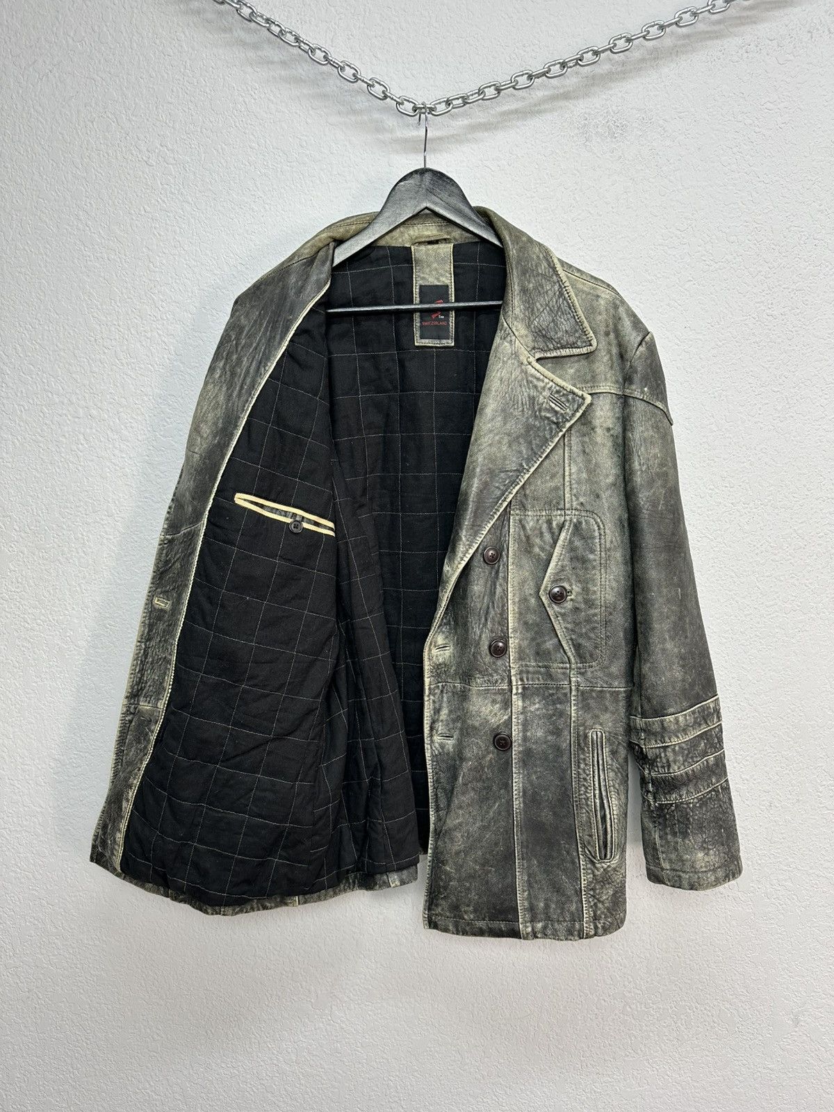 If Six Was Nine Vintage Balenciaga Style Distressed Leather Jacket Size US M / EU 48-50 / 2 - 9 Thumbnail