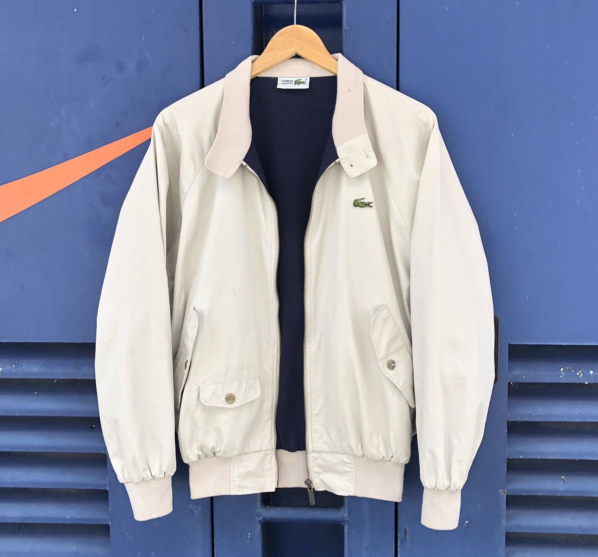 Lacoste Vintage Chemise Lacoste Zipper Bomber Jacket Size US L / EU 52-54 / 3 - 1 Thumbnail