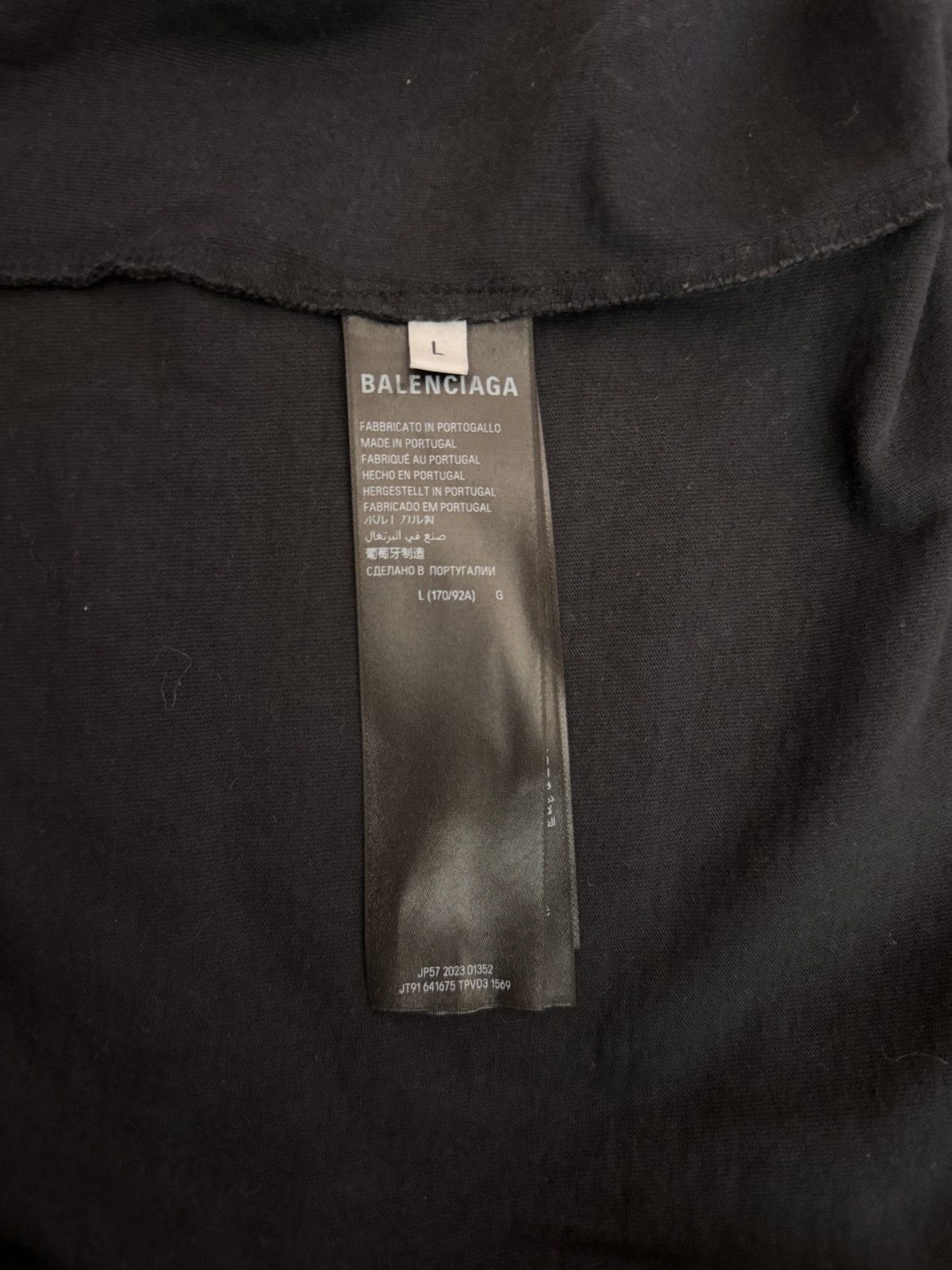 Balenciaga Balenciaga Black DIY Metal T-Shirt Size US L / EU 52-54 / 3 - 8 Thumbnail