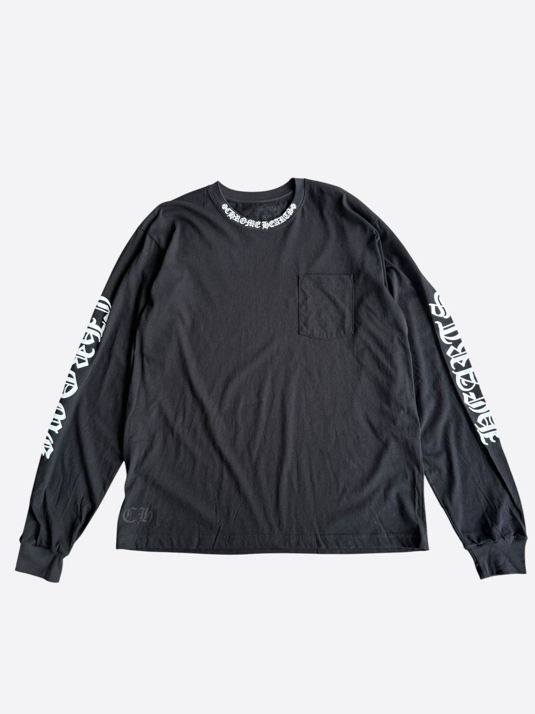 Chrome Hearts Chrome Hearts Neck Logo Shirt Black Purple XL | Grailed