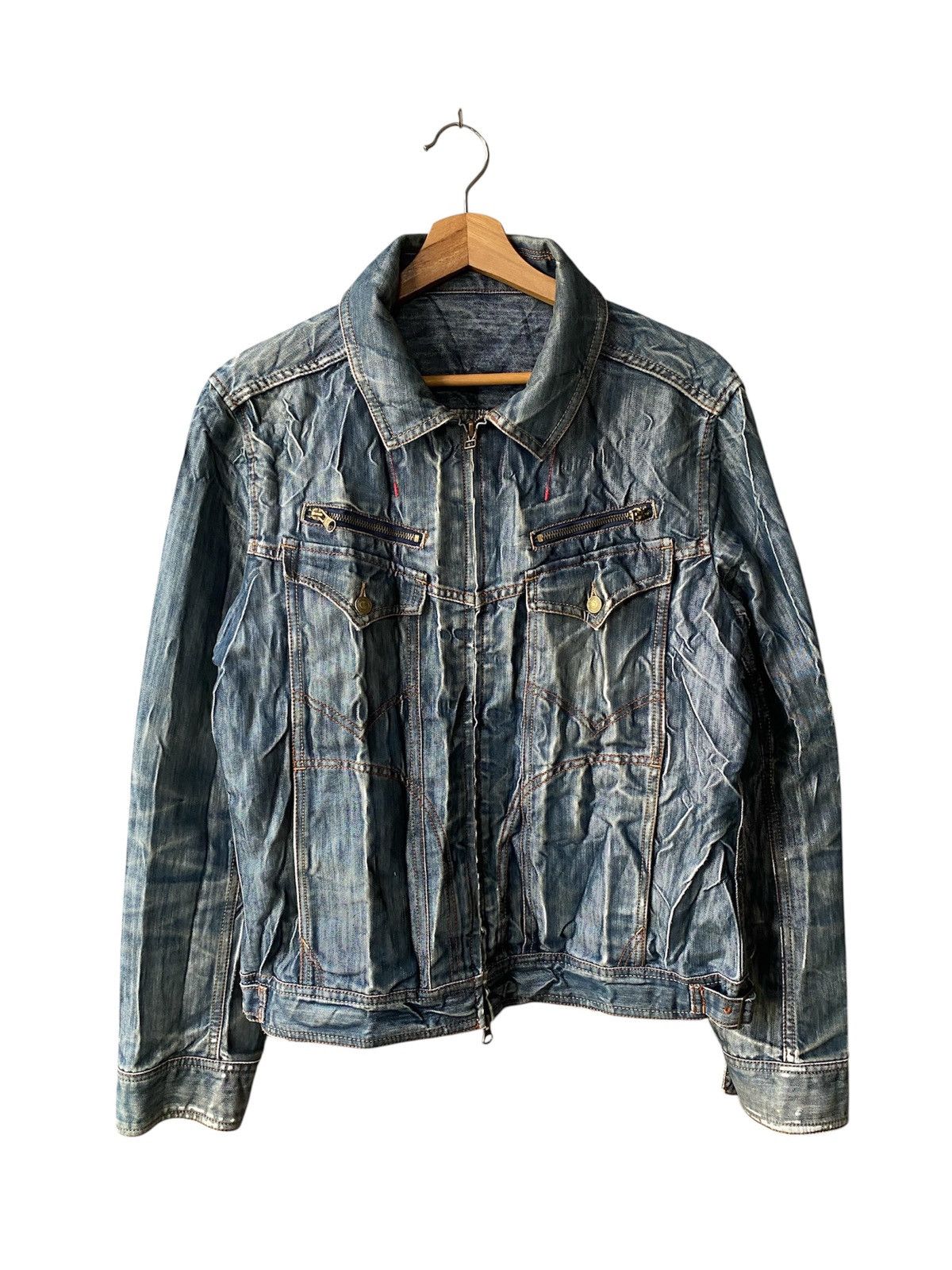semanticdesign Semantic Design Distressed Denim Jacket Size US L / EU 52-54 / 3 - 1 Thumbnail