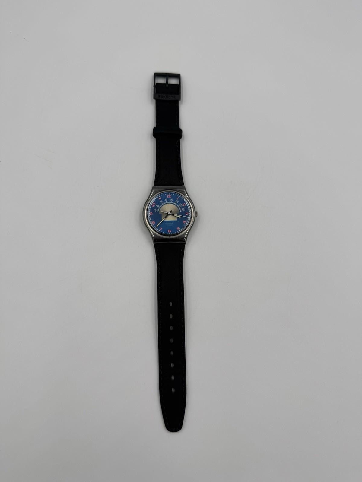 Swatch Swatch Watch Blue Tune GX119 Leather 34mm 1990 unisex New Size ONE SIZE - 5 Thumbnail