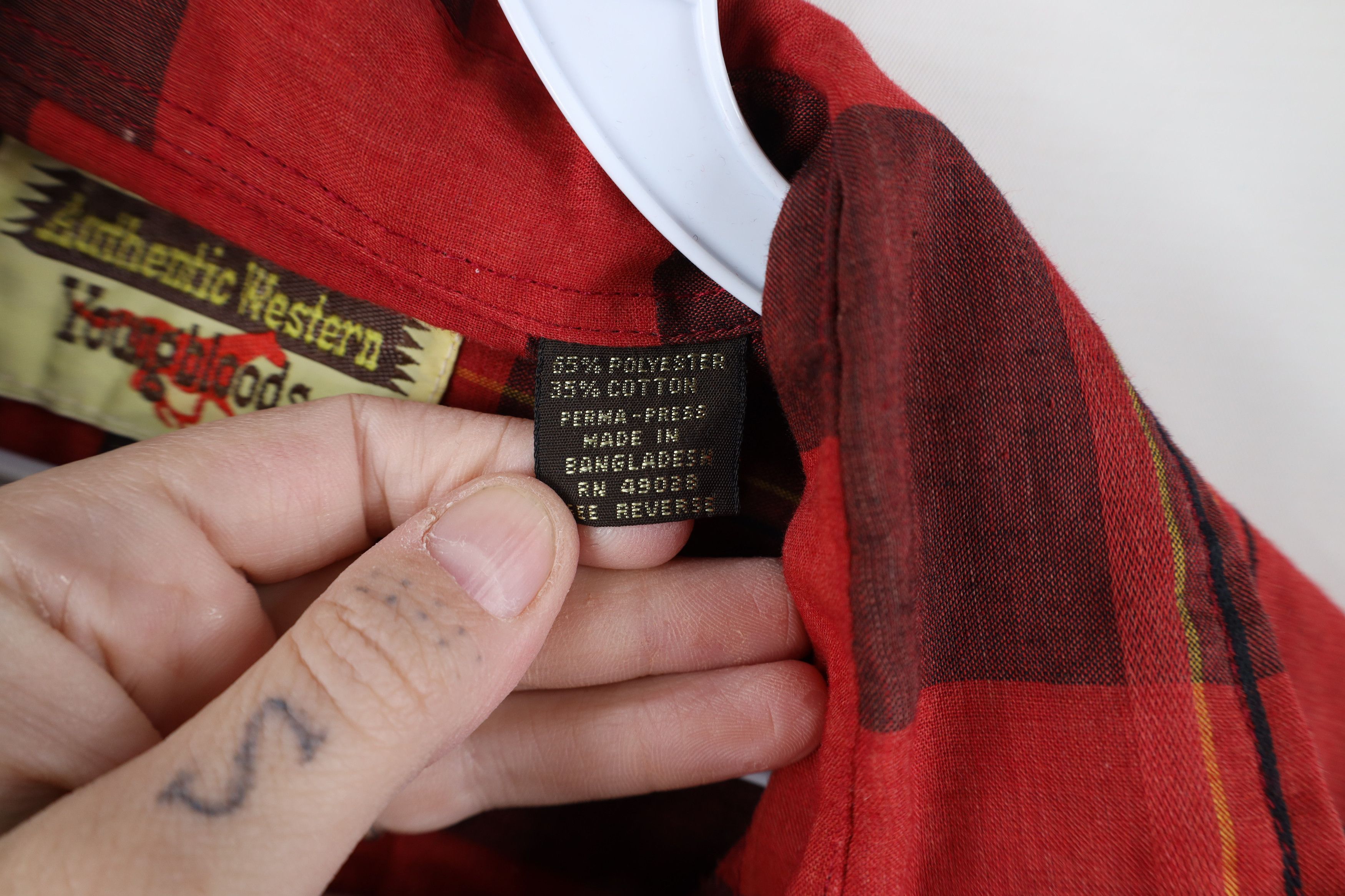 Vintage Vintage 70s Rockabilly Western Cowboy Snap Button Shirt Size US L / EU 52-54 / 3 - 9 Thumbnail