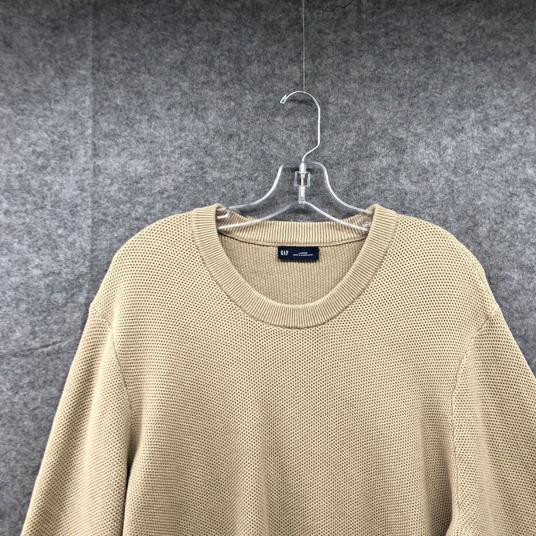 Gap Gap Mens Sweater Large Tan Beige Cotton Pullover Extra Large XL Size US L / EU 52-54 / 3 - 3 Thumbnail