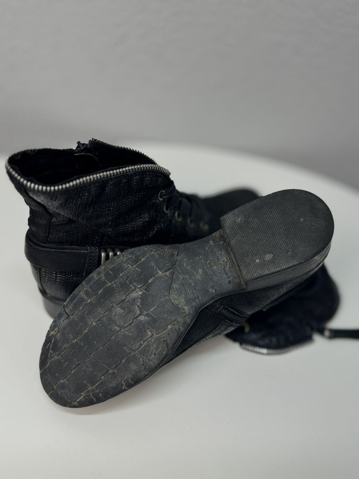 A.S.98 Vintage A.S. 98 leather Western boots ankle Margiela Prada Size US 8 / IT 38 - 8 Thumbnail