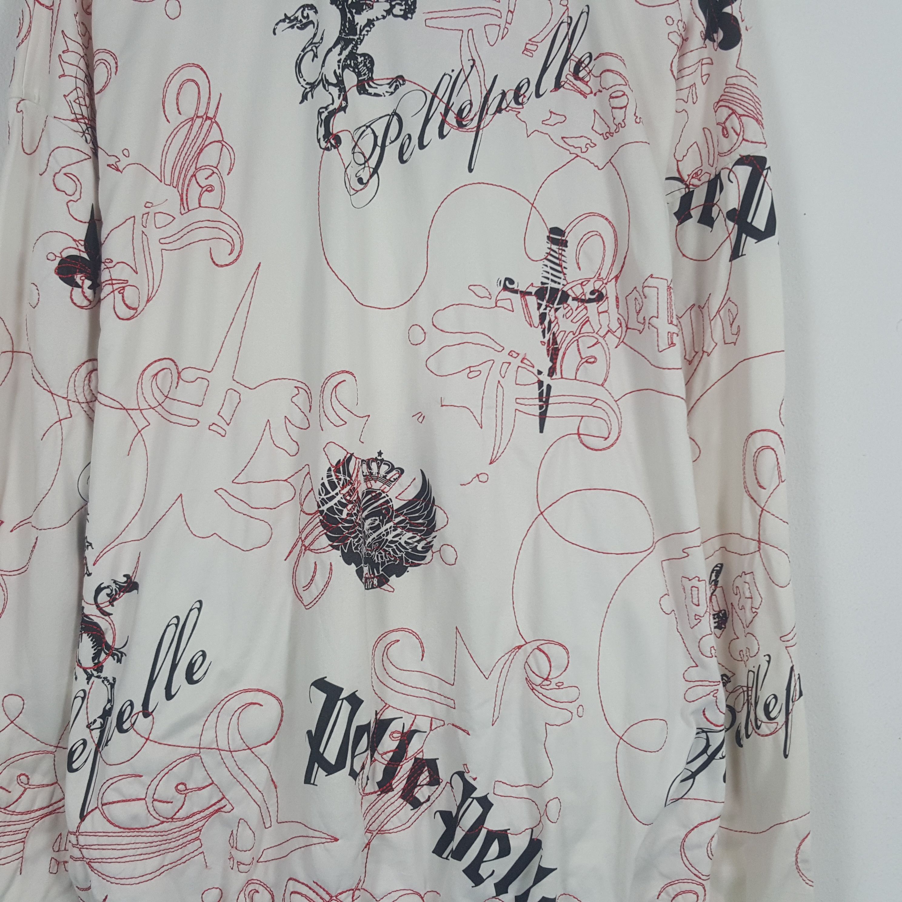 Designer × Pelle Pelle × Vintage Vintage Pelle Pelle Overprinted Zipper Jacket Size US L / EU 52-54 / 3 - 4 Thumbnail