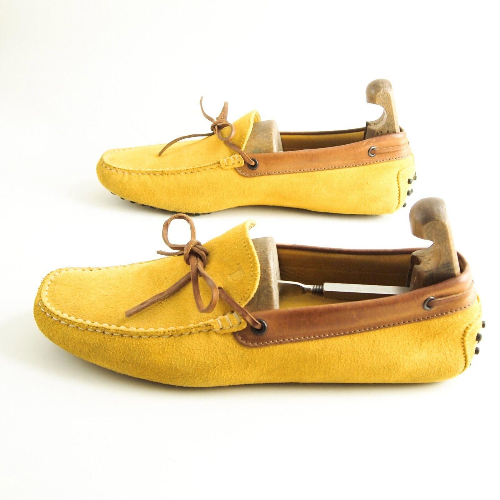 Tod's TOD's Gommini Driving Loafers Yellow Suede Mens US 9 EU 42 Size US 9 / EU 42 - 3 Thumbnail