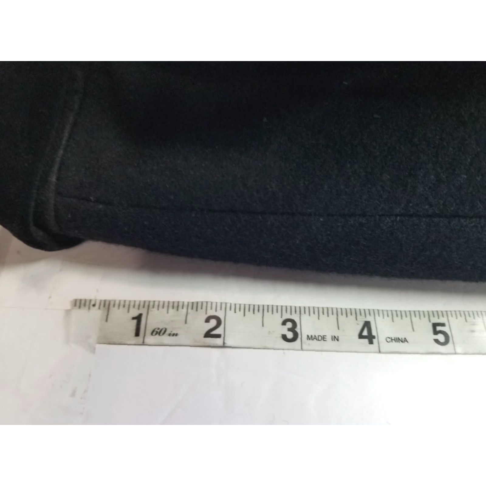 Vintage VINTAGE Falcone Pea Coat Women Long Wool Double Breasted Black 38 Stains Size XS / US 0-2 / IT 36-38 - 5 Thumbnail
