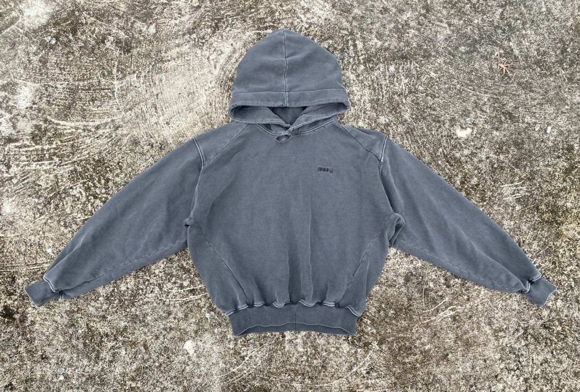 Juun.J Juun.j Distressed + Sunfaded Boxy Cut Hoodie Size US M / EU 48-50 / 2 - 2 Thumbnail
