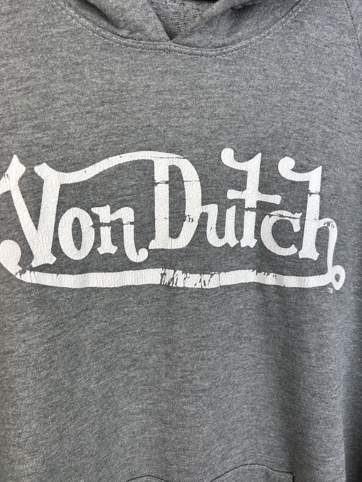 Von Dutch 00s Vintage Y2K Von Dutch By Audigier Hoodie Grey Size US XXL / EU 58 / 5 - 2 Thumbnail