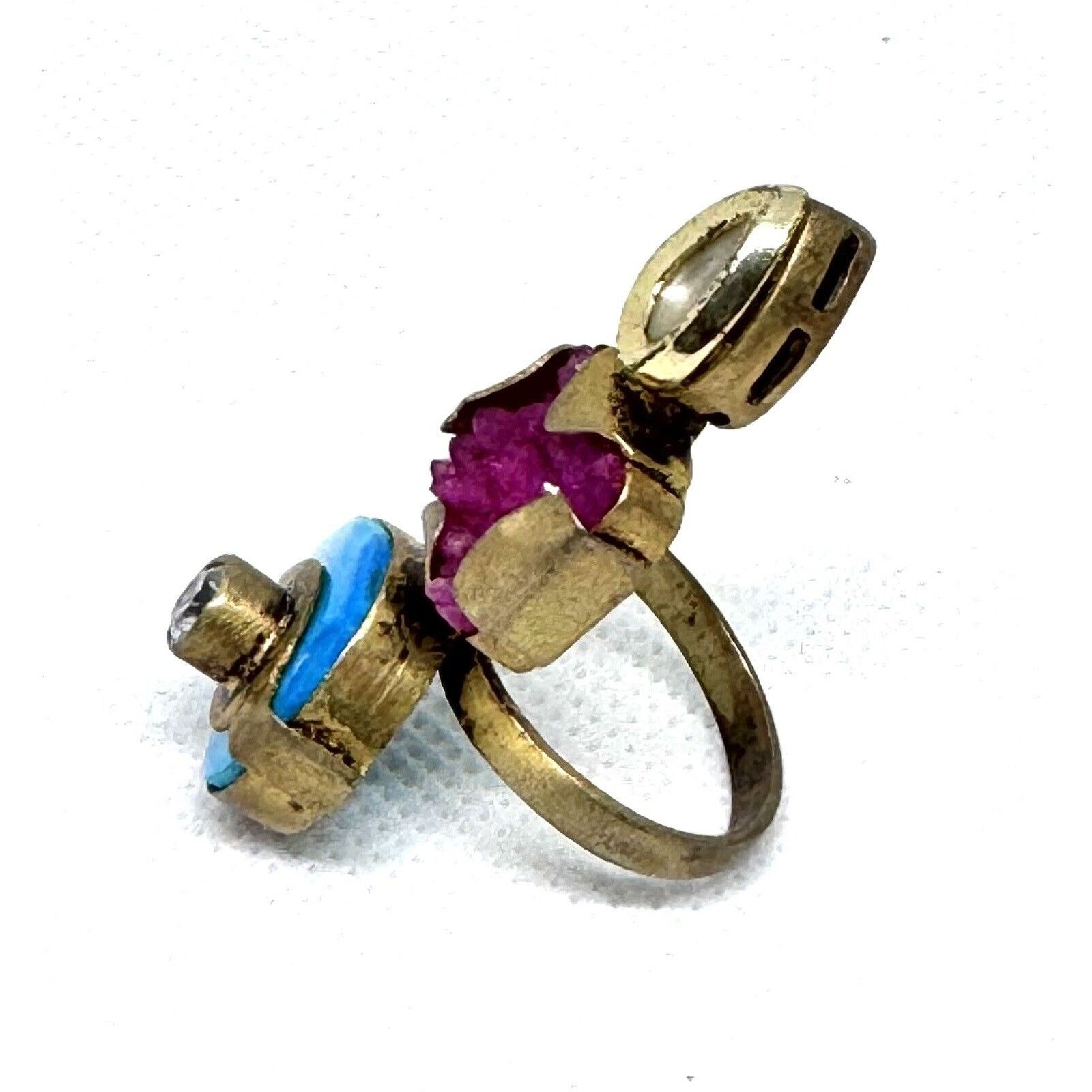Other MELA ARTISANTS GEMSTONE COCKTAIL RING ADJUSTABLE SIZE 6-8 Size ONE SIZE - 3 Thumbnail