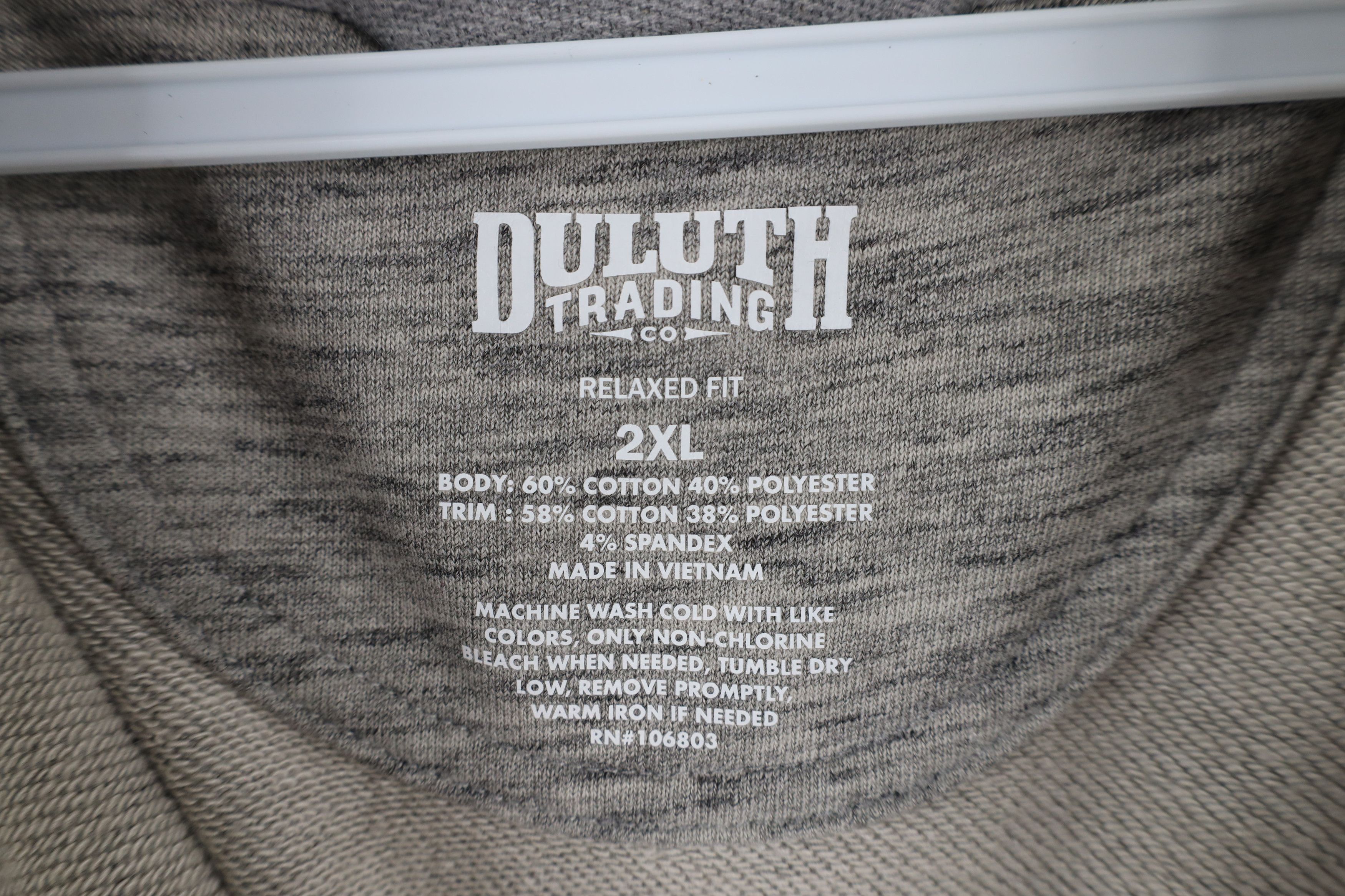 Duluth Trading Company × Vintage Duluth Trading Co Loophole Half Zip Comfort Vest Sweatshirt Size US XXL / EU 58 / 5 - 6 Thumbnail