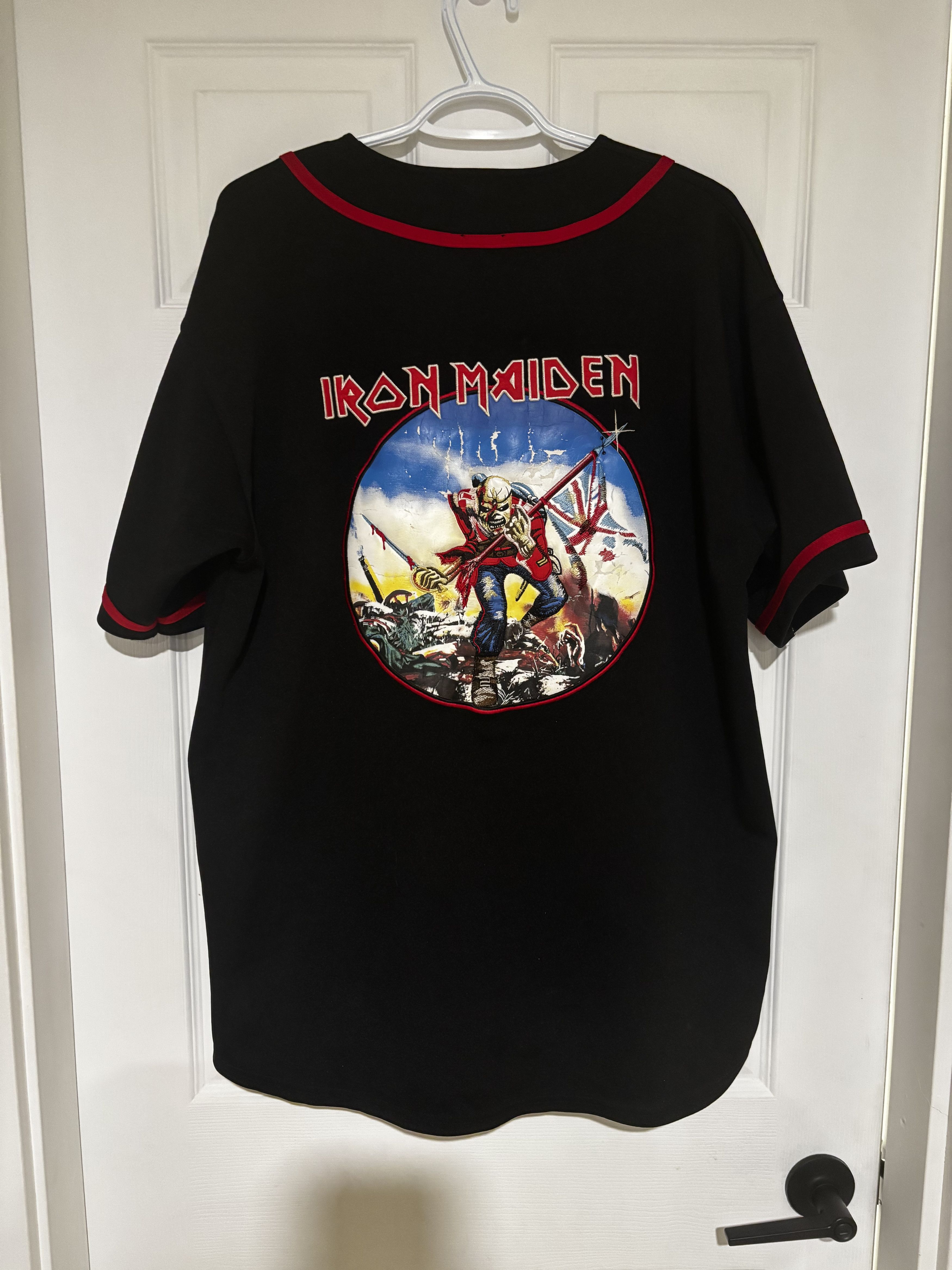 Bravado × Iron Maiden Iron Maiden THE TROOPER Baseball Jersey Button up Size US L / EU 52-54 / 3 - 2 Thumbnail