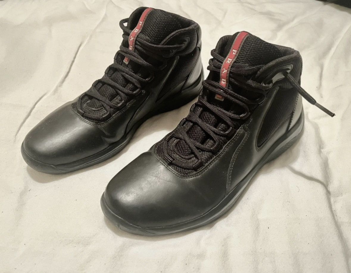 Prada Prada america’s cup high top sneakers Size US 7 / EU 40 - 2 Thumbnail