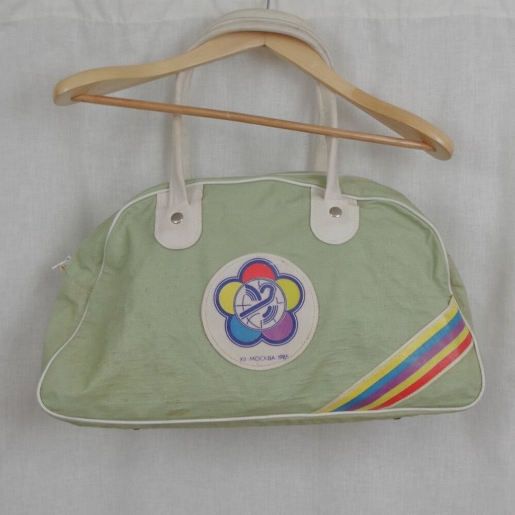 Vintage Moscow 12th World Festival of Youth & Students 1985 USSR Bag Size ONE SIZE - 1 Thumbnail