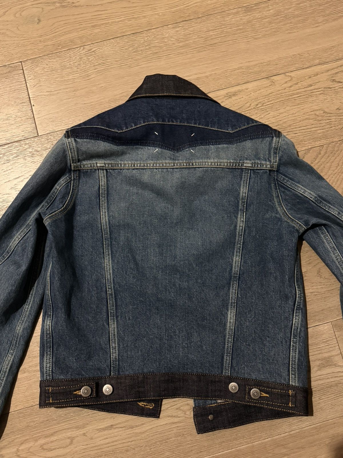 Maison Margiela Maison Margiela Patchwork Two-Tone Denim Jacket Size S / US 4 / IT 40 - 3 Thumbnail