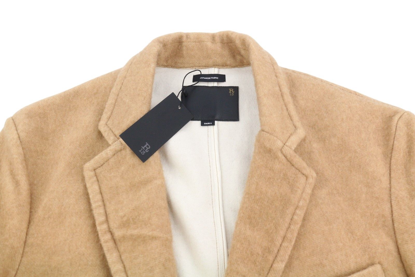 R13 RAGGED S Camel Blend Oversized Single Breasted 86890 Size S / US 4 / IT 40 - 5 Thumbnail