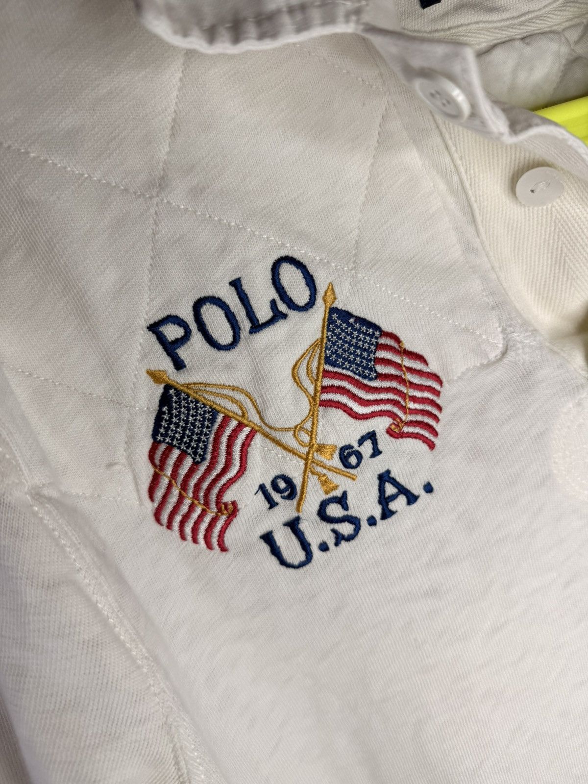 Polo Ralph Lauren Vintage Polo Ralph Lauren Rugby Long Sleeve Size US L / EU 52-54 / 3 - 3 Thumbnail
