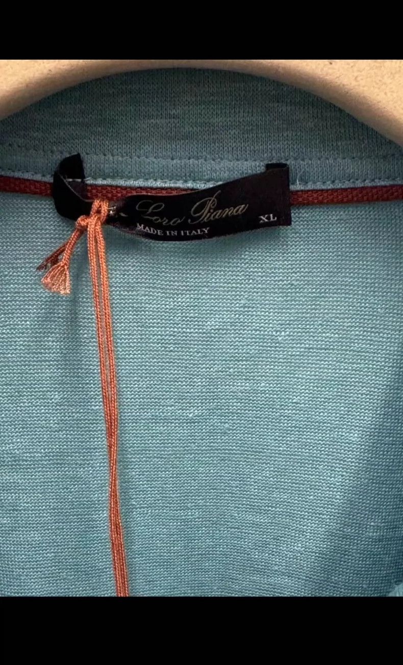 Loro Piana Loro Piana Solid short-sleeved Polo shirt Size US XL / EU 56 / 4 - 4 Thumbnail