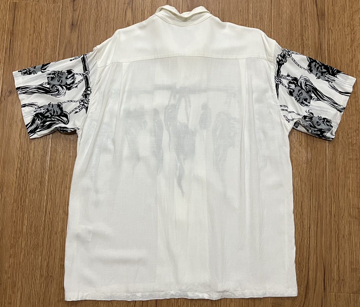 Star Of Hollywood STAR OF HOLLYWOOD × BEAMS SHRUNKEN HEAD Rayon Open Shirt Size US L / EU 52-54 / 3 - 6 Thumbnail