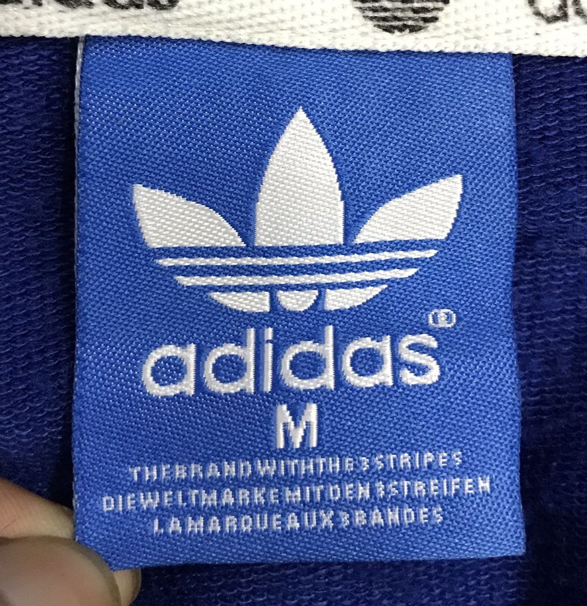 Adidas × Vintage Vintage Adidas Big Logo Made In Germany Hoodie Size US M / EU 48-50 / 2 - 9 Thumbnail