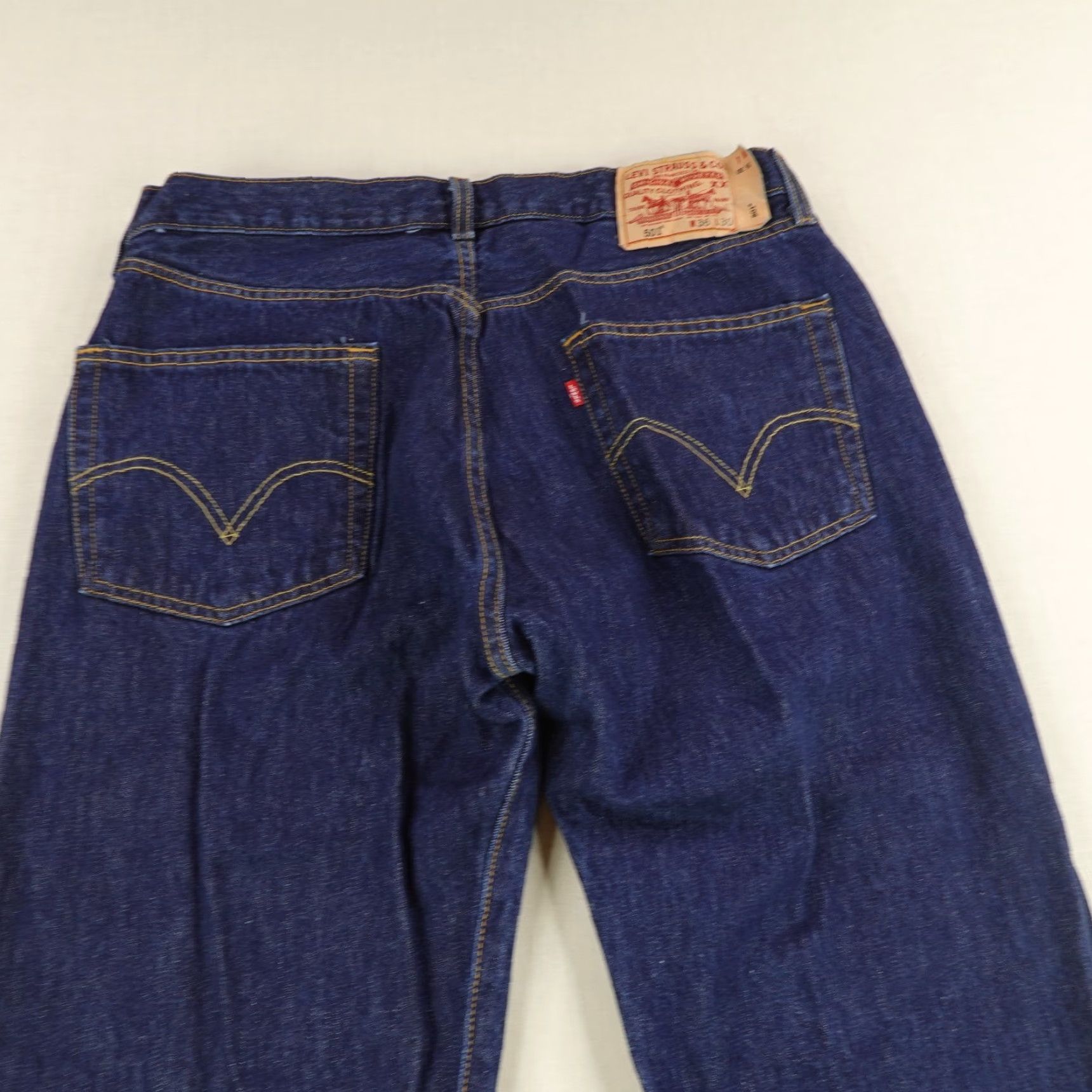 Levi's VINTAGE Levi's Jeans Mens 36x30 Blue Denim 501 Button Fly Dark Wash Levi'S 501 Series Straight Size US 33 - 7 Thumbnail