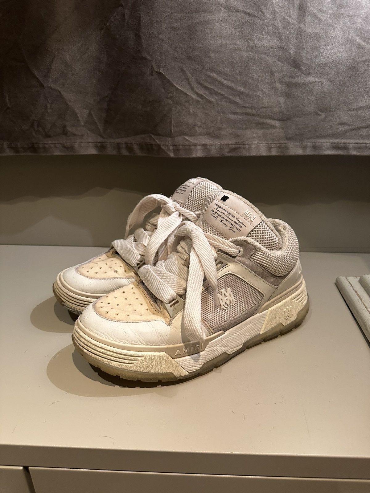 Amiri Amiri Ma1 White/Beige Size US 10 / EU 43 - 1 Thumbnail