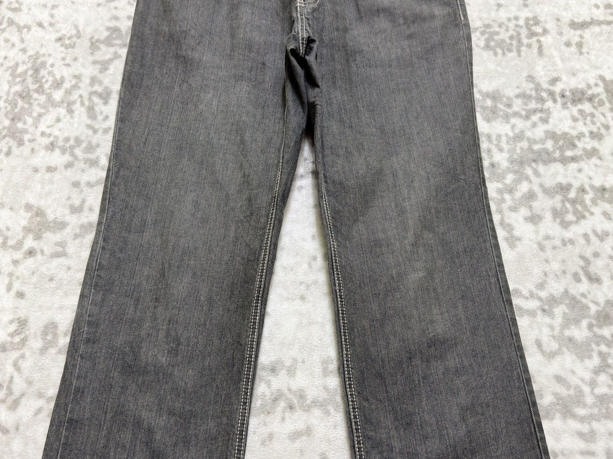 Jean Charles De Castelbajac Castelbajac Embroidered Back Pocket Denim Y2K Straight Fit Size US 33 - 6 Thumbnail