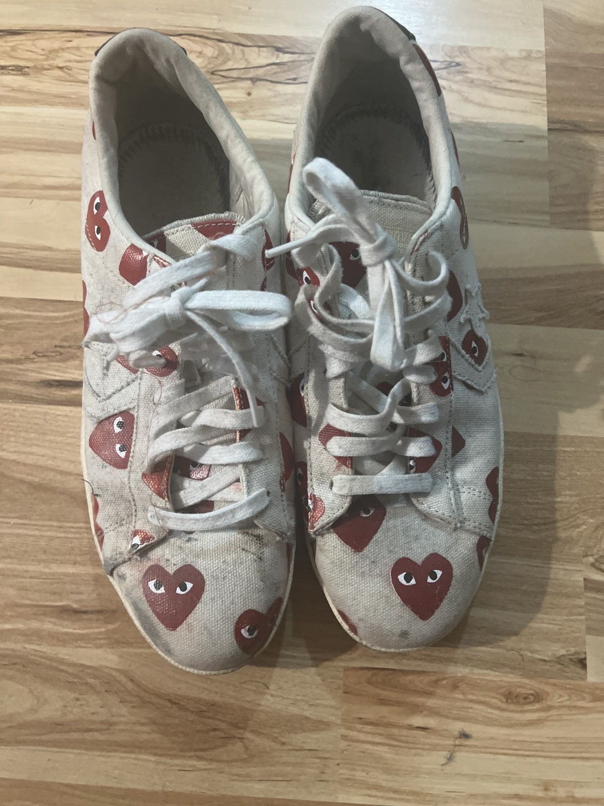 Converse Comme Des Garcon x Pro Leather Play Grailed