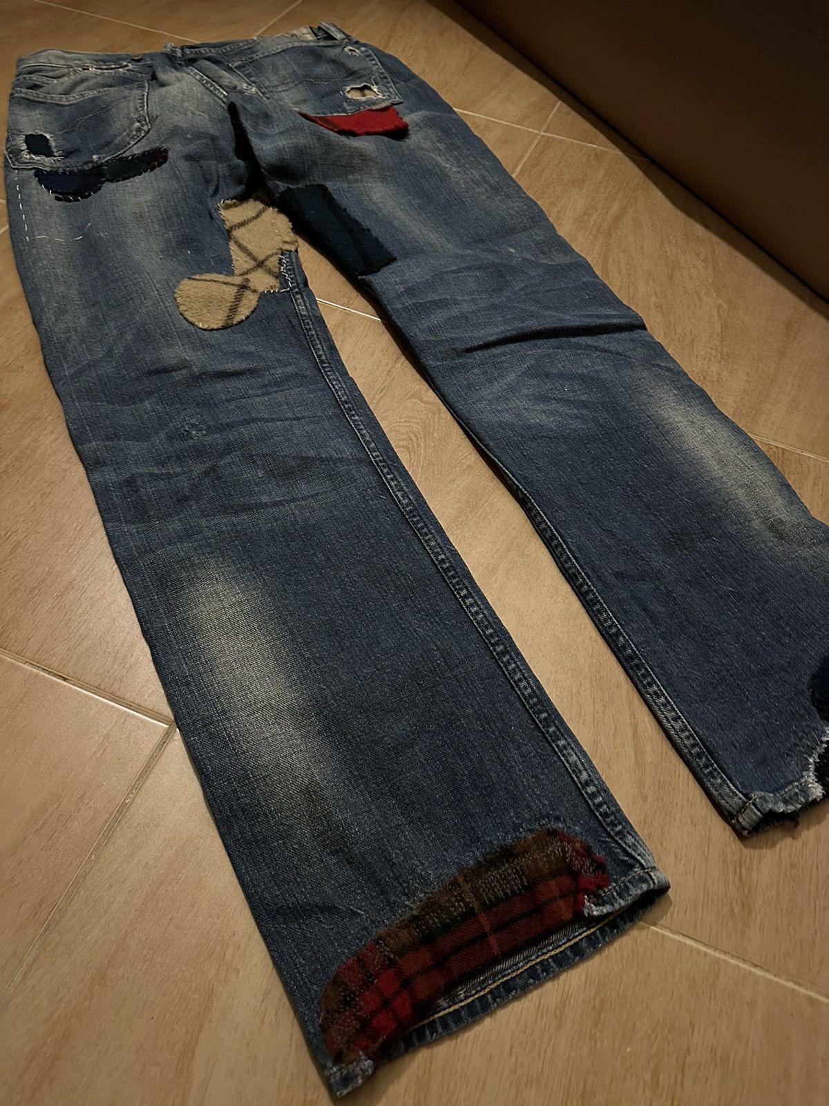 CLOT × Polo Ralph Lauren Polo Ralph Lauren Patchwork Distressed Jeans Size US 32 / EU 48 - 17 Thumbnail
