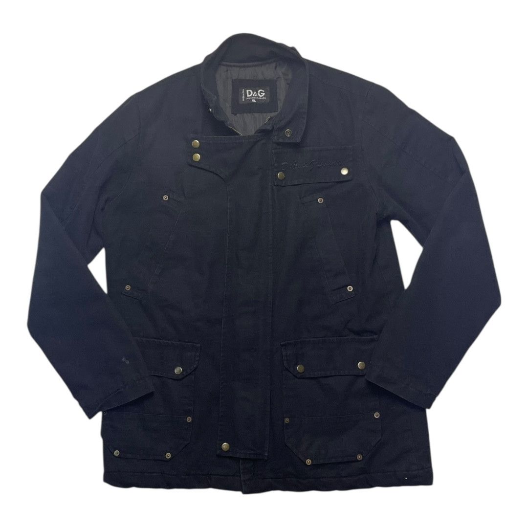 Dolce & Gabbana Vintage Dolce & Gabbana Black Utility Jacket Size US L / EU 52-54 / 3 - 1 Thumbnail