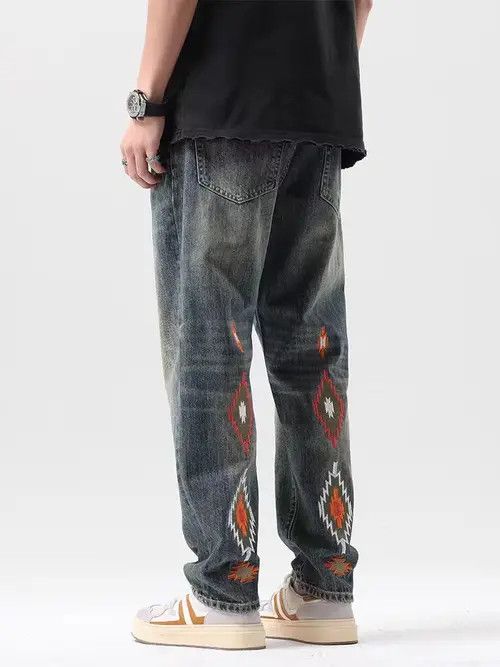 VIBE Vintage high street washed and faded casual jeans Size US 32 / EU 48 - 6 Thumbnail