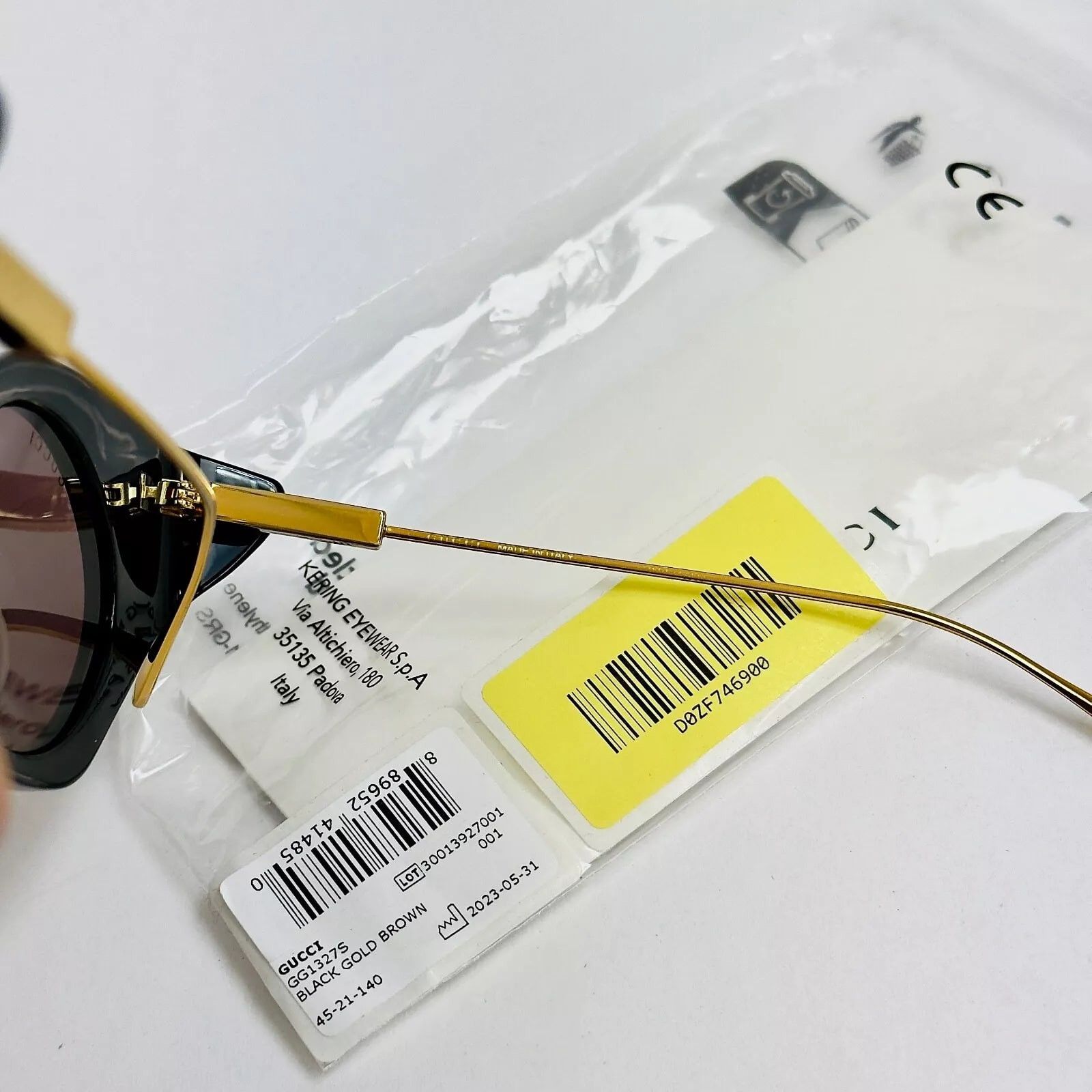 Gucci GUCCI HOLLYWOOD FOREVER 1327 Black Gg1327S Sunglasses 001 Size ONE SIZE - 10 Thumbnail