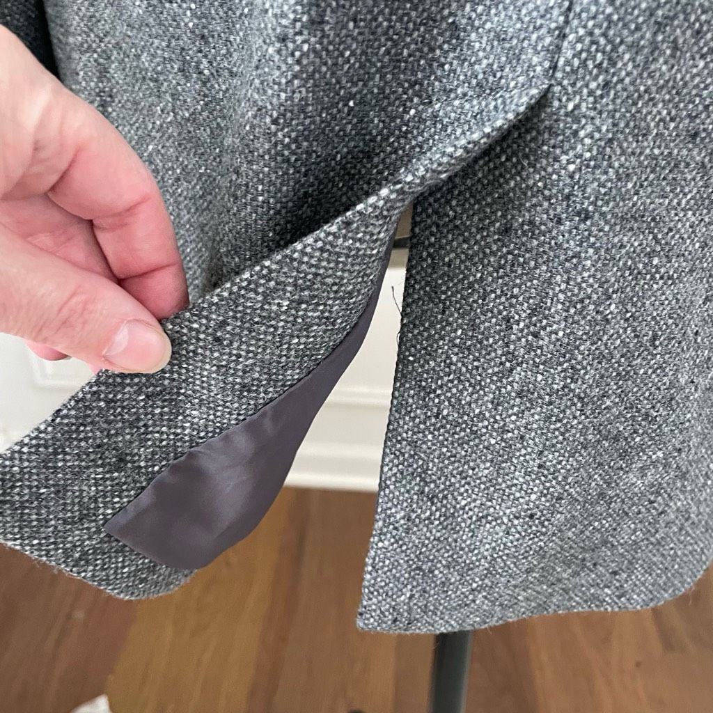 Banana Republic Banana Republic Wool H*cking Jacket Grey Tweed Blazer $170 12 Size XL / US 12-14 / IT 48-50 - 7 Thumbnail