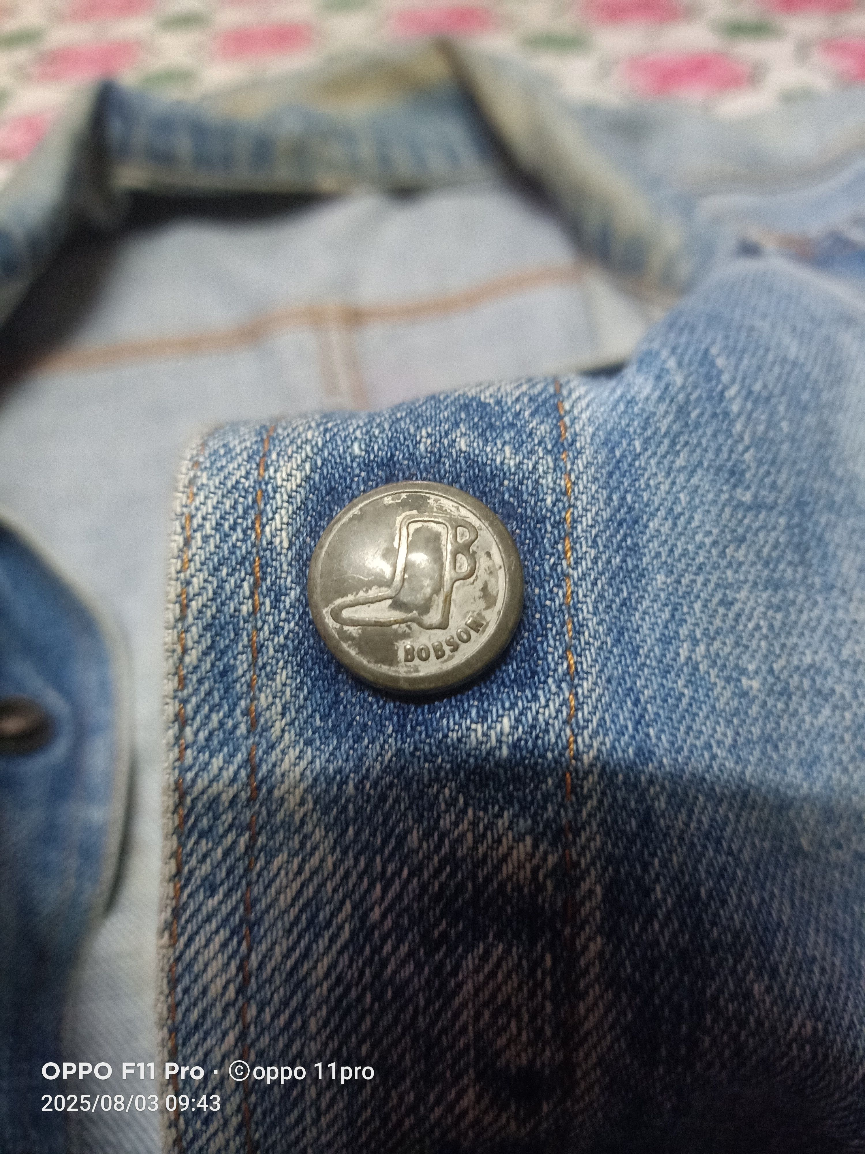 Japanese Brand 🌟Vintage Bobson Chore Denim Jacket Men 🌟 Size US L / EU 52-54 / 3 - 21 Thumbnail